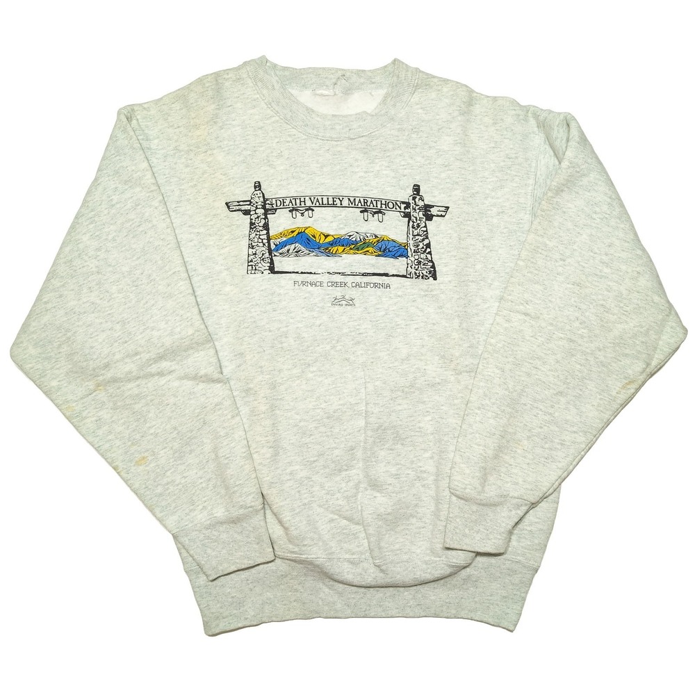 Vintage Death Valley Marathon Sweatshirt 1990s Furnace Creek California Small S